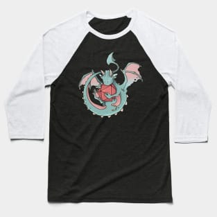 Dice goblin (but dragon, adorable teal) Baseball T-Shirt